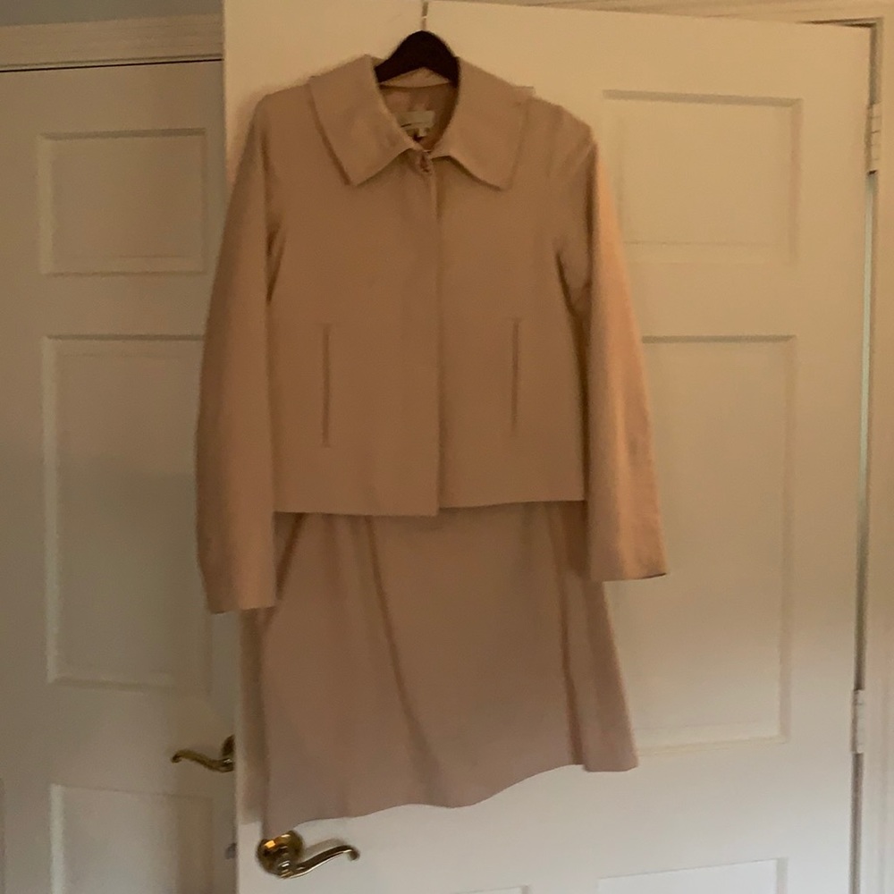 maxazria cotton jacket & skirt set